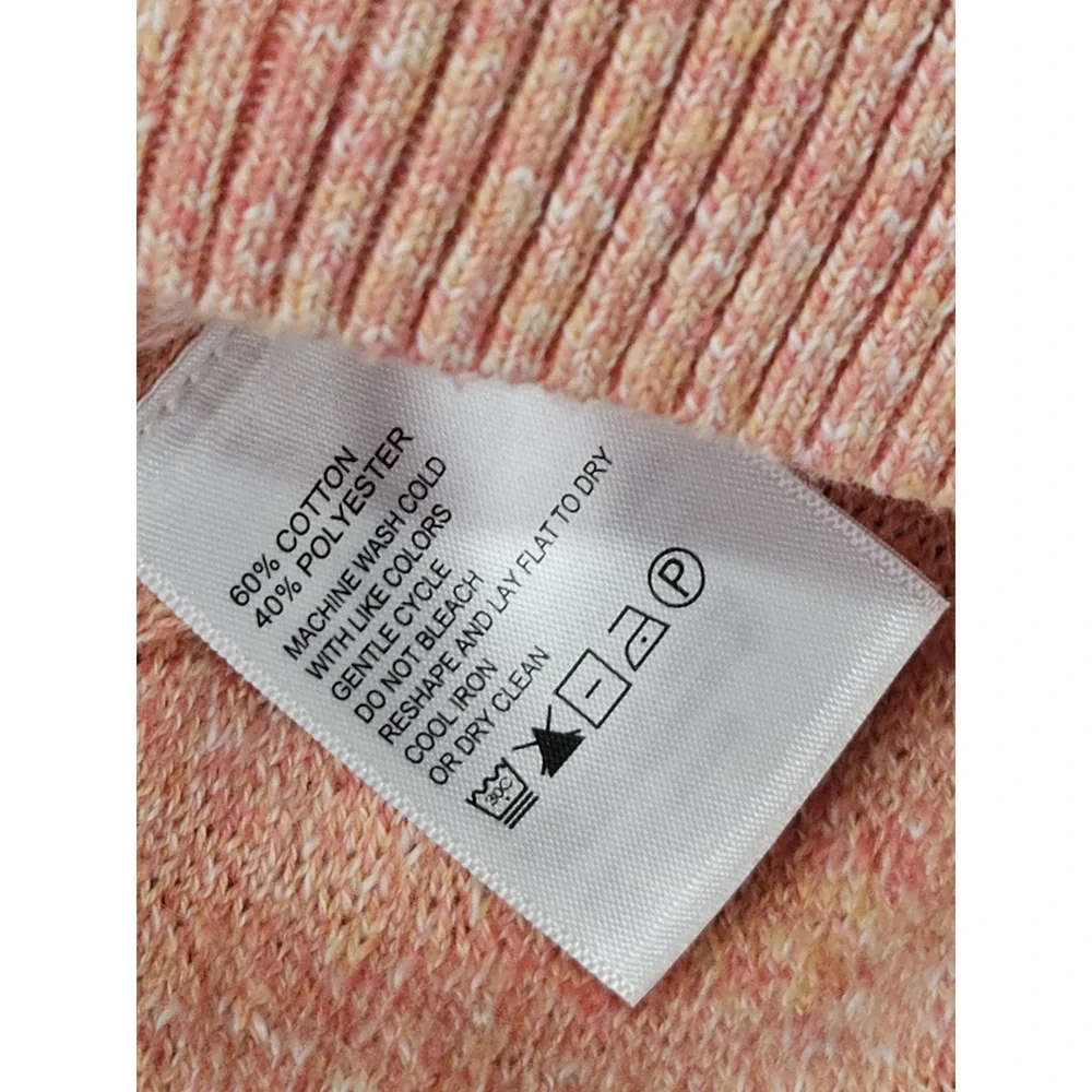 Tommy Bahama Soundscape Crew Sweater Men's Large Coral Orange Herringbone NWT